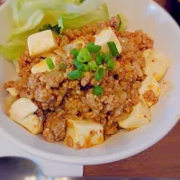 Snapdishの料理写真:麻婆豆腐丼|akikanさん