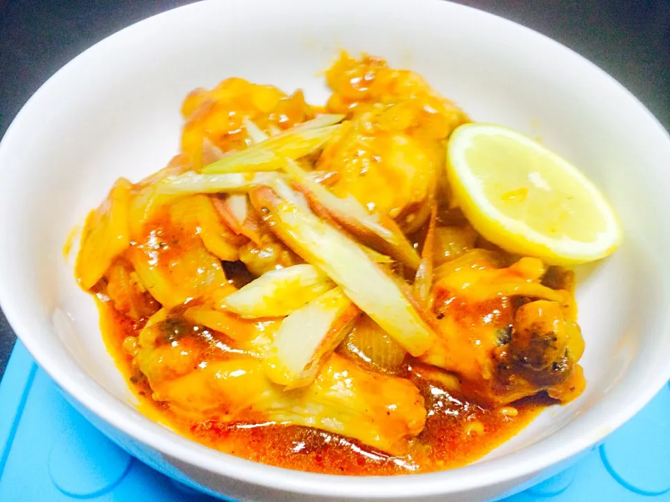 Snapdishの料理写真:Sweet&Sour Sauced Chicken|Jaimie Alvarezさん