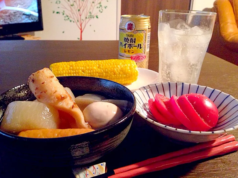 セブンのおでんと野菜|もりさん