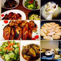 Snapdishの料理写真:Thursday: Today's Dinner🍴🍲🍚🍗🍆🍅

BBQ Chicken wings

French Salad

Eggplant with Ginger sauce ( a lil sweet )

Vegetable cabbage soup ( salty taste )

Let's Eat g|í♥︎ՏɑƘմɾɑさん