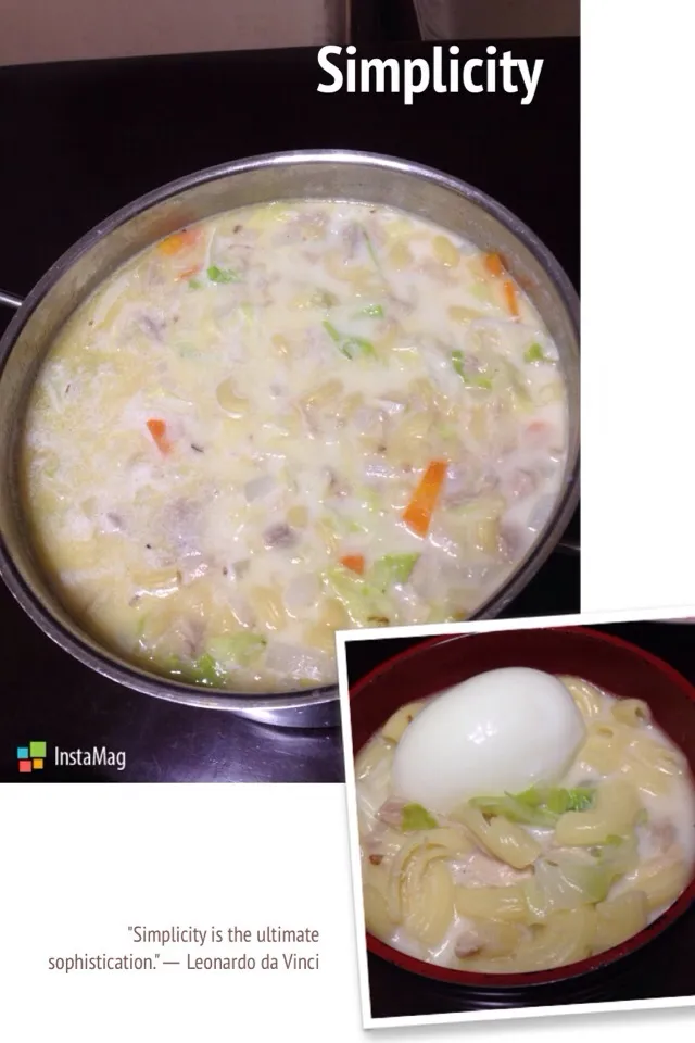 Snapdishの料理写真:macaroni sopas (^_−)−☆|mayonnaiseさん