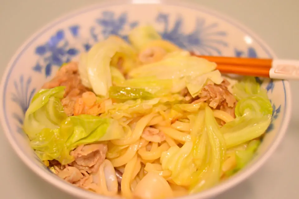 塩風味焼きうどん|くぼた犬さん