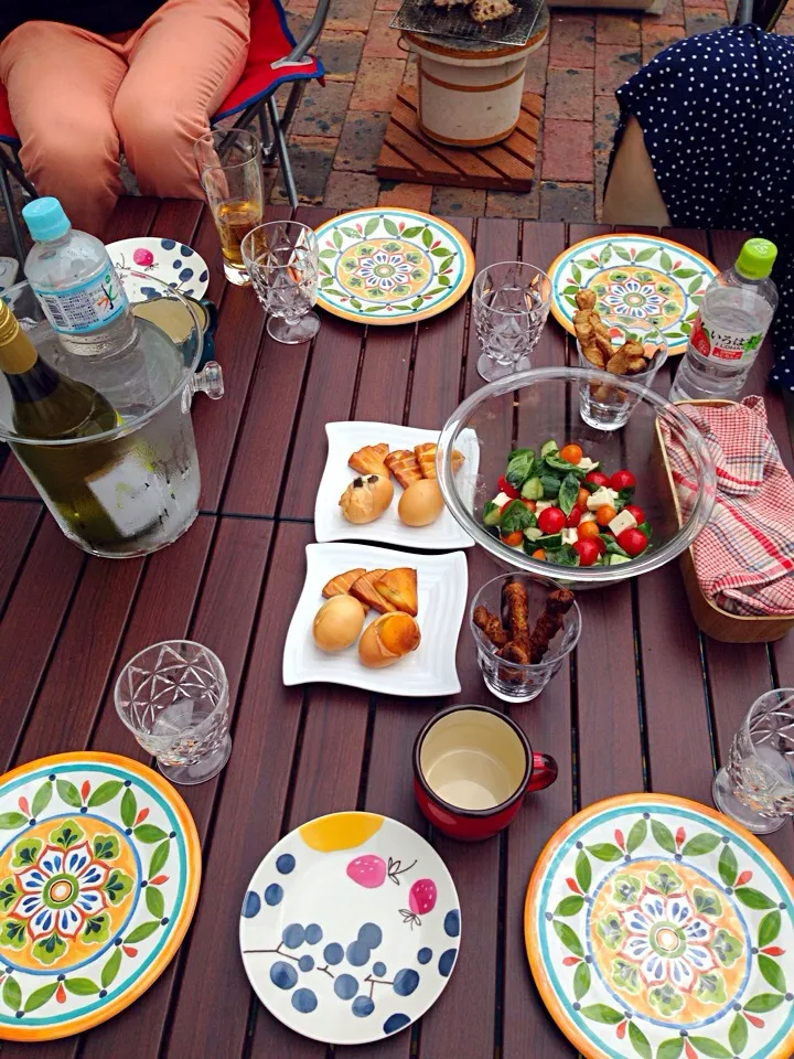 Snapdishの料理写真:これから乾杯🍷暑かったぁ〜‼|ひよさん