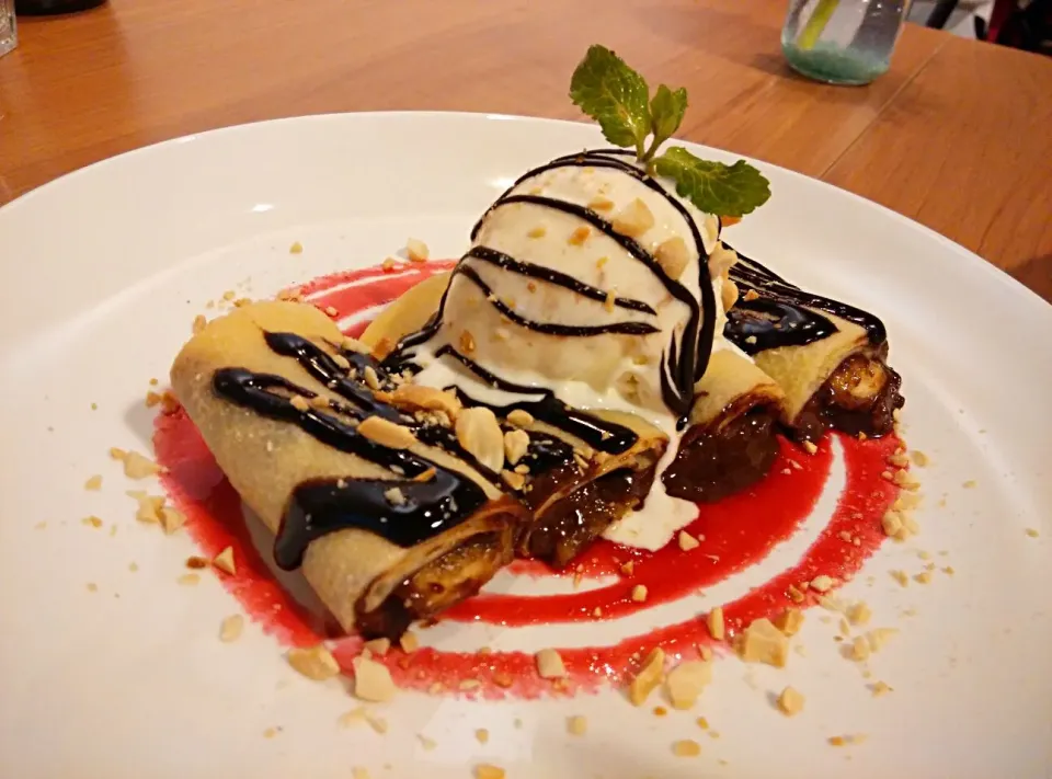 Bananuts crepe #banana #peanutbutter #Chocolate #Dessert  #crepe|Yvonne C.さん