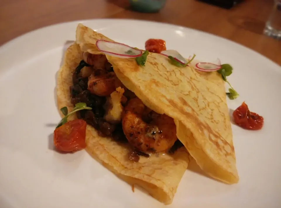 Cajun prawns crepe|Yvonne C.さん