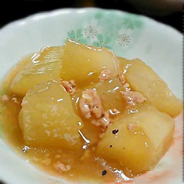 冬瓜と鶏挽き肉のあんかけ煮|ゐぷ。さん