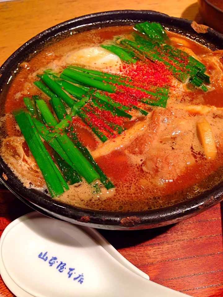 Snapdishの料理写真:Stamina motsu or beef gut miso nikomi udon so yumm|yeni kartikasariさん