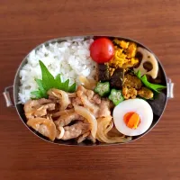 Snapdishの料理写真:生姜焼き弁当|_my43_さん