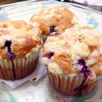 Blueberry crumble muffin❤️❤️|PeonyYanさん