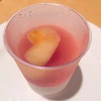 Peach jelly and custard yummy|rooboocooさん