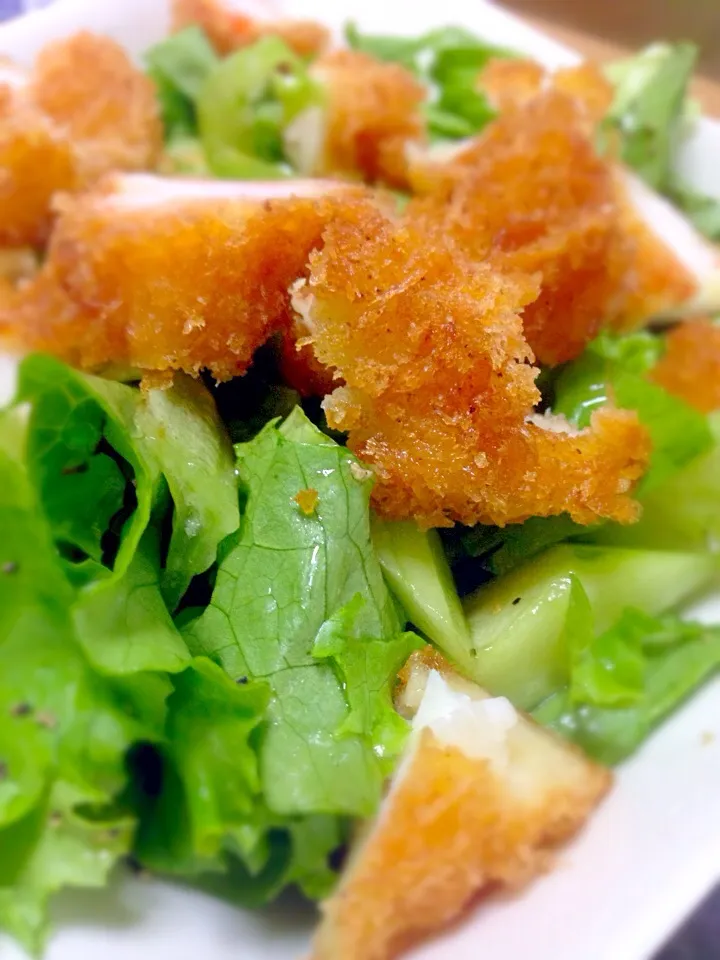 Fried shrimp salad :) エビフライサラダ^o^|Tanuさん