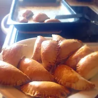 Snapdishの料理写真:golden tuna empanadas!