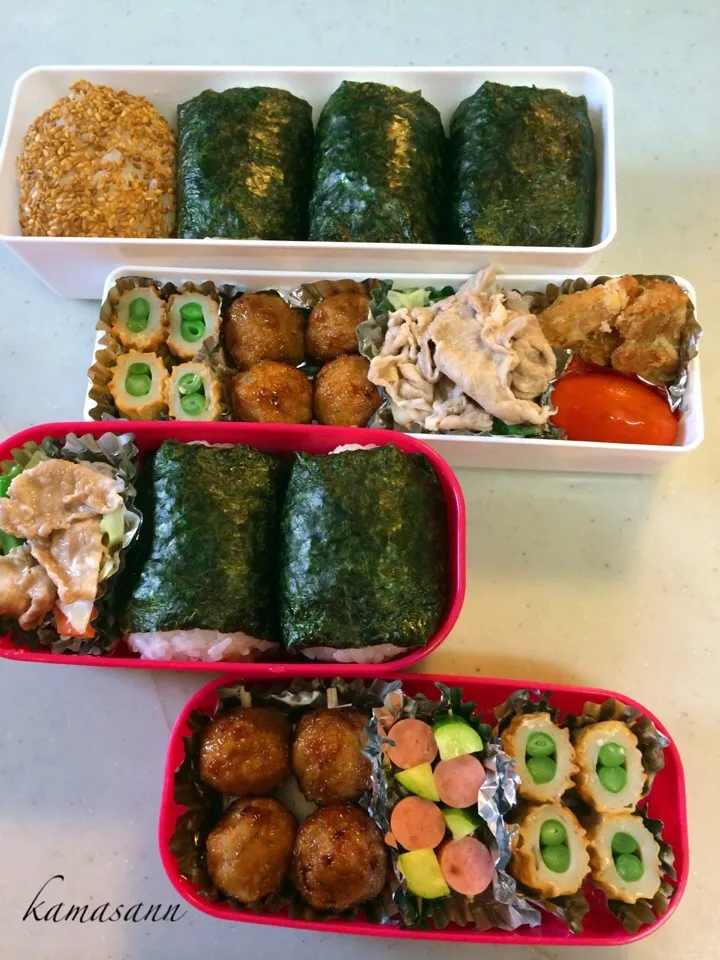 今日のお弁当🍱🍱|かまさん