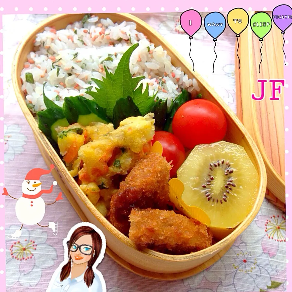 さっぱり混ぜご飯弁当(⊹＾◡＾)ノo.♡ﾟ｡*|Blueberry🫐さん