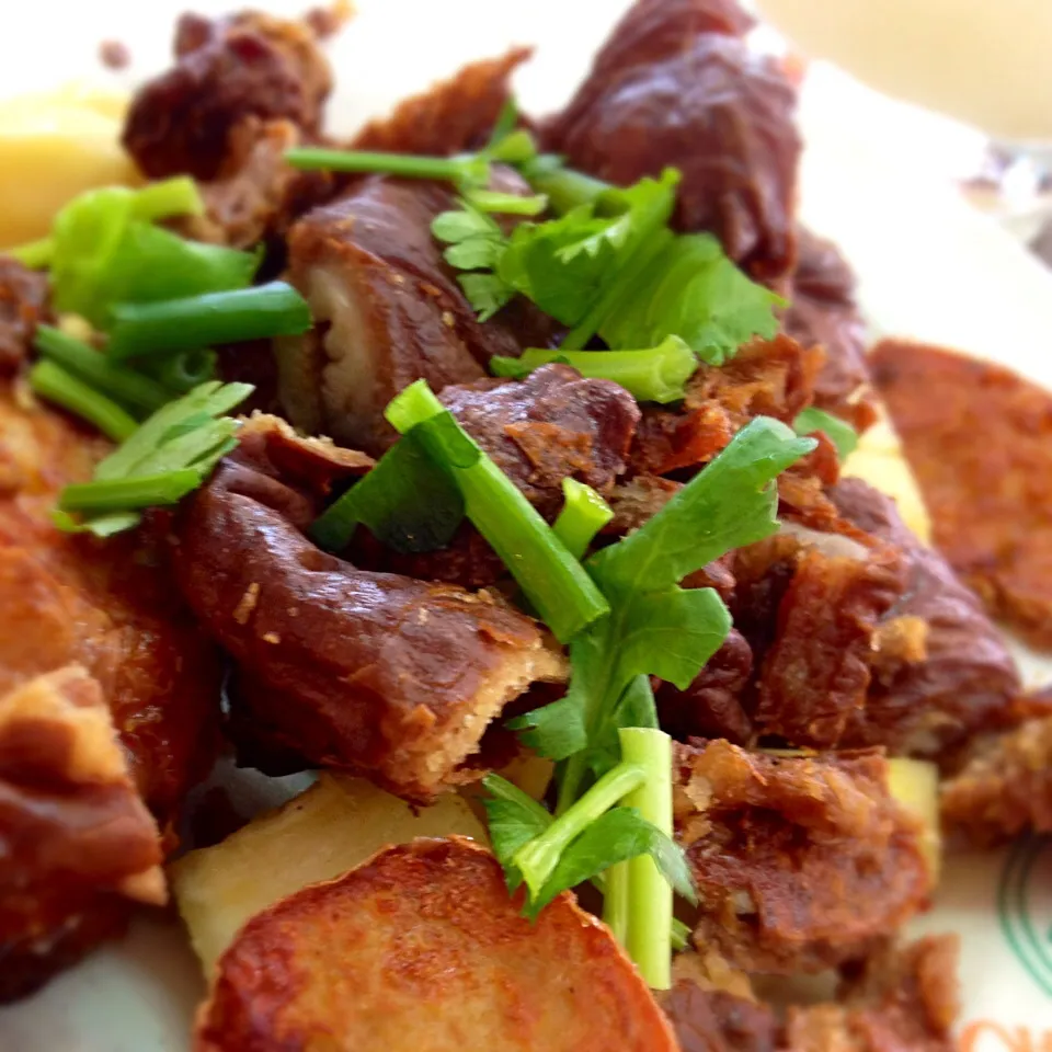 Snapdishの料理写真:Deep Fried Pig Intestines|Jeremy Khooさん