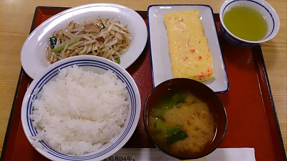 しょうが入り玉子焼き＆塩ダレ肉もやし|ボンゴさん