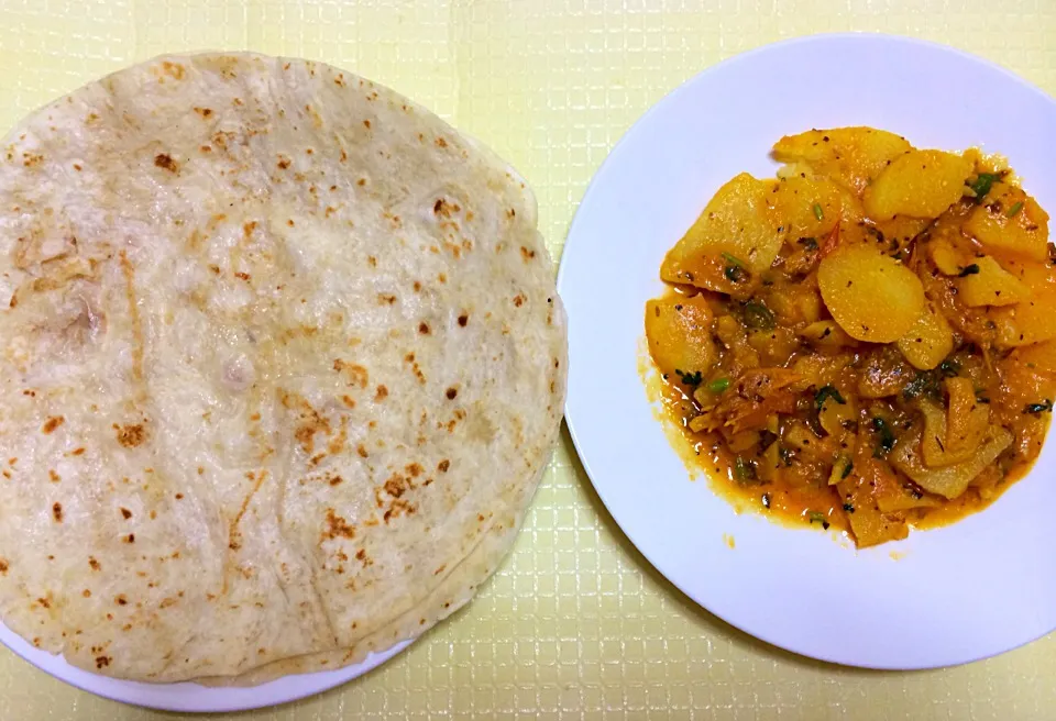 Chapati with Aloo Bhujiya|Eyecandyさん