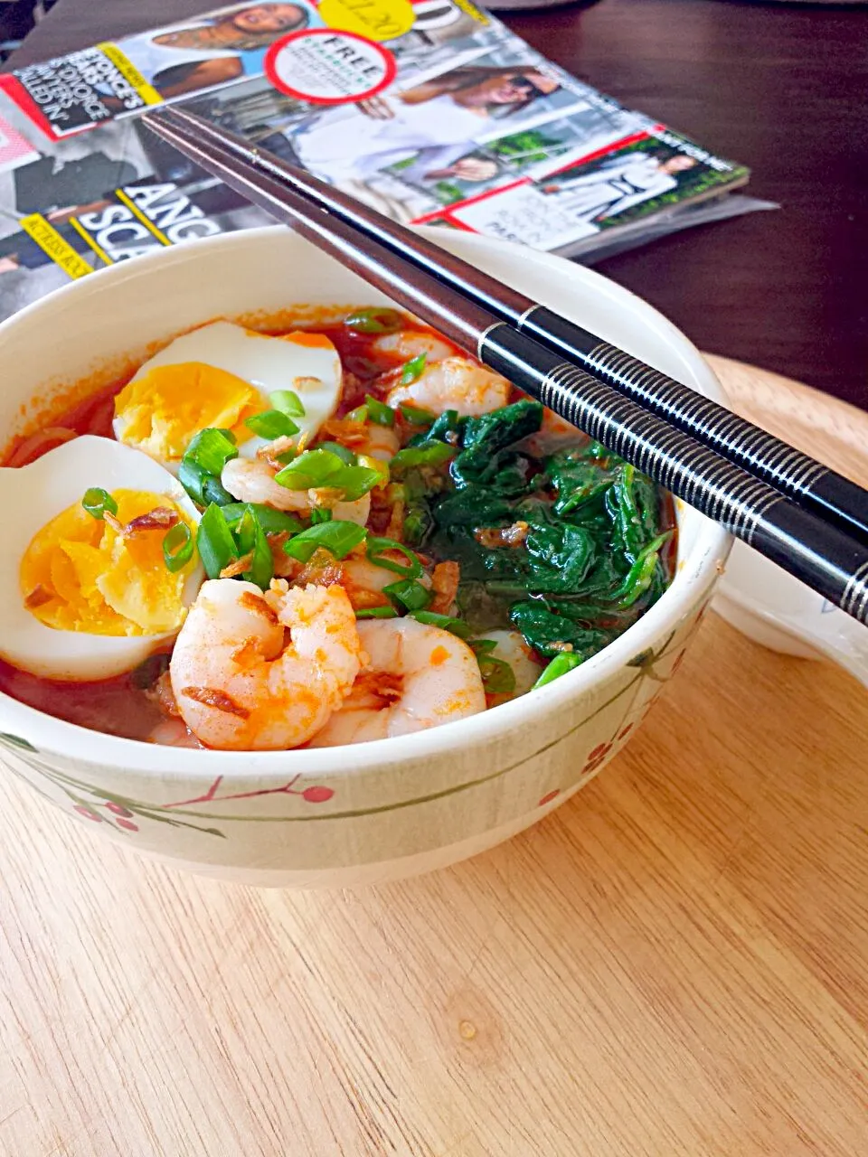 Snapdishの料理写真:Penang prawn kuey teow soup|Kathy Lim-Smallさん