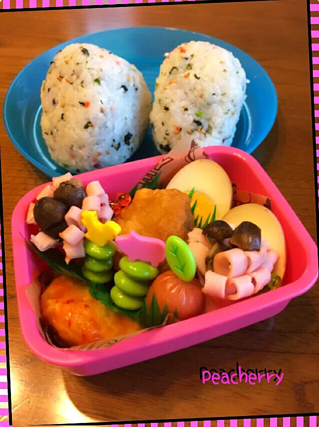 Snapdishの料理写真:長女☆部活！練習試合弁当😊と昨日の地区大会結果報告🍀|☆ぴ〜ちゃん☆さん