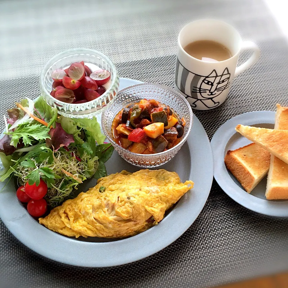 Snapdishの料理写真:今日の朝ごはん|ぺんぎんさん