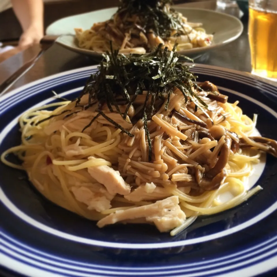 Snapdishの料理写真:なめ茸パスタ|maruruさん