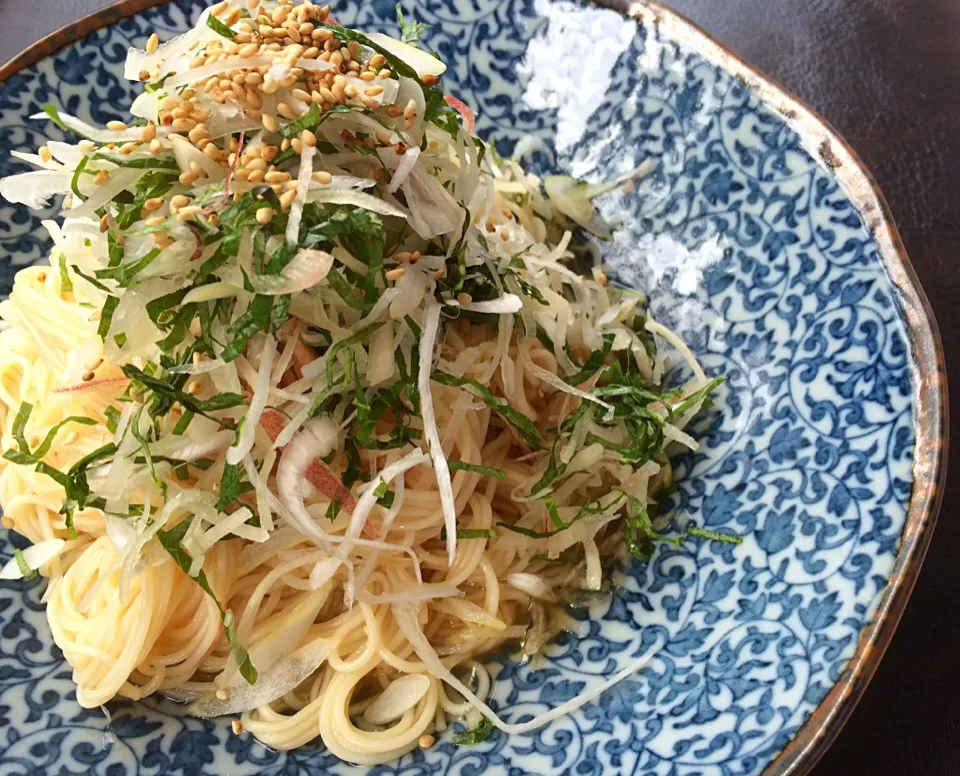 とみくみさんの料理 油そば風素麺|naoさん