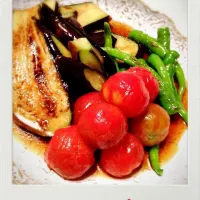 Snapdishの料理写真:夏野菜の揚げ浸し♡