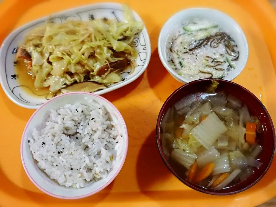 Snapdishの料理写真:今夜のご飯〜先週の調理実習でしたやつ〜|つなさん