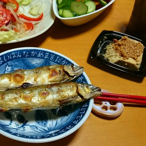 Snapdishの料理写真:鮎ともろみ豆腐|ふみぃさん