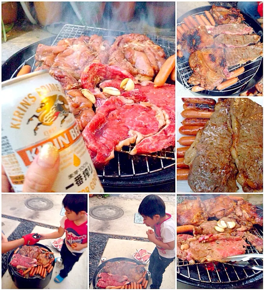 Snapdishの料理写真:BBQ🔥焼入れちゅうの味見は最強です🍻|🌈Ami🍻さん