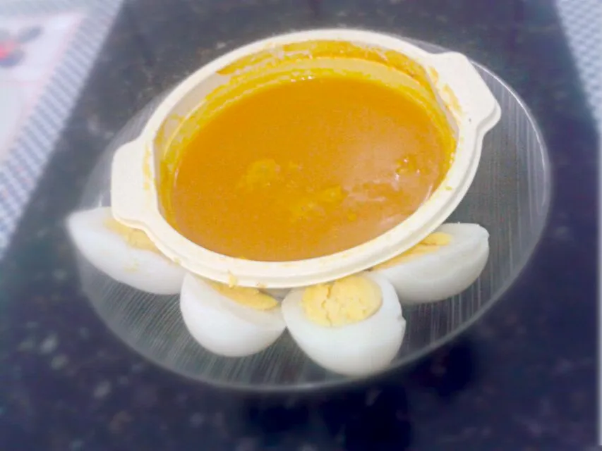 Snapdishの料理写真:09/07/2014 - jantar 

sopa de abóbora + 2 ovos cozidos|Gabriela Baptistaさん