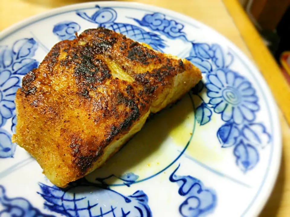 釣りサワラのカレー風味焼き  #サワラ #朝食|Masatoさん