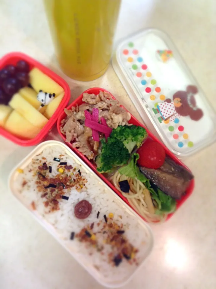 Today’s JK lunch box. 塾弁〜✏️📖|hoppycowさん