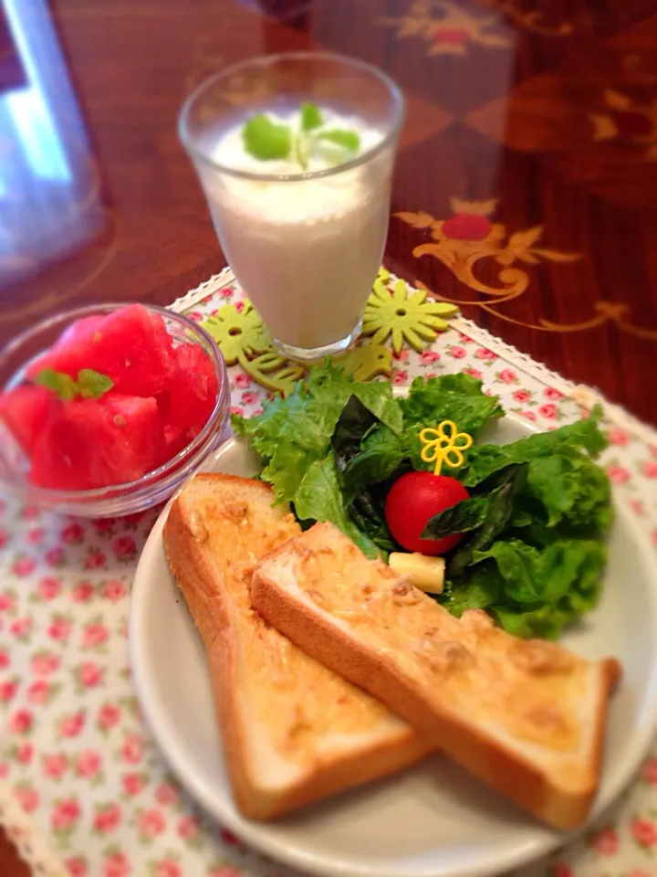 Snapdishの料理写真:朝ご飯♡|ちゃたままさん