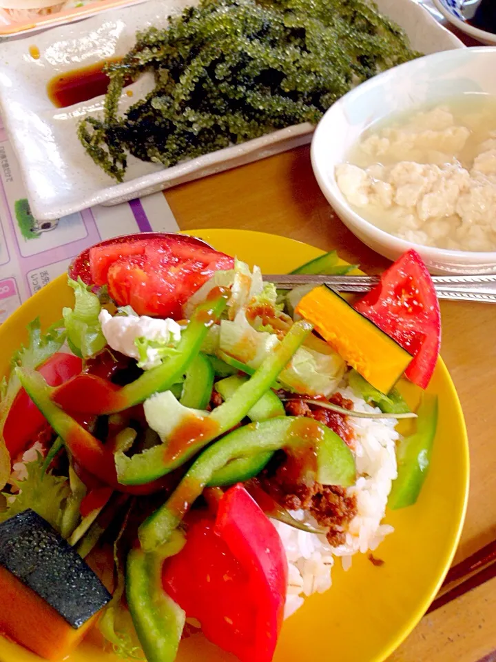 晩御飯は沖縄料理！|かわちさん