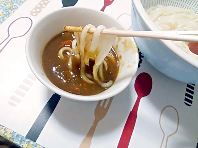 Snapdishの料理写真:つけカレー稲庭うどん|わこさん