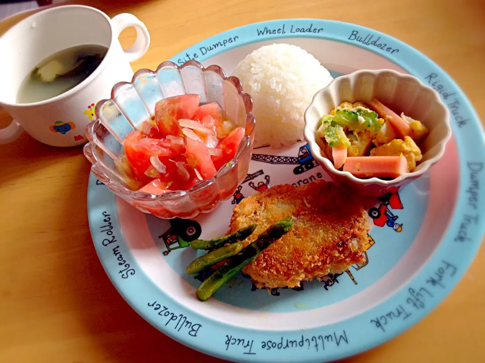 息子夕食 コロッケ|eriさん