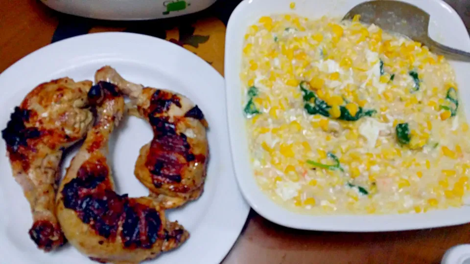 Chicken inasal and Corn Veggies!|Irene Lee Del Rosarioさん