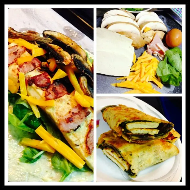 Snapdishの料理写真:tortilla wrap with toufu,spinach, portebello, bacons n lotsa cheese

 #wraps #tortillawraps #bake #cheese #toufu #Healthy #portebello|dotdotdotx2さん