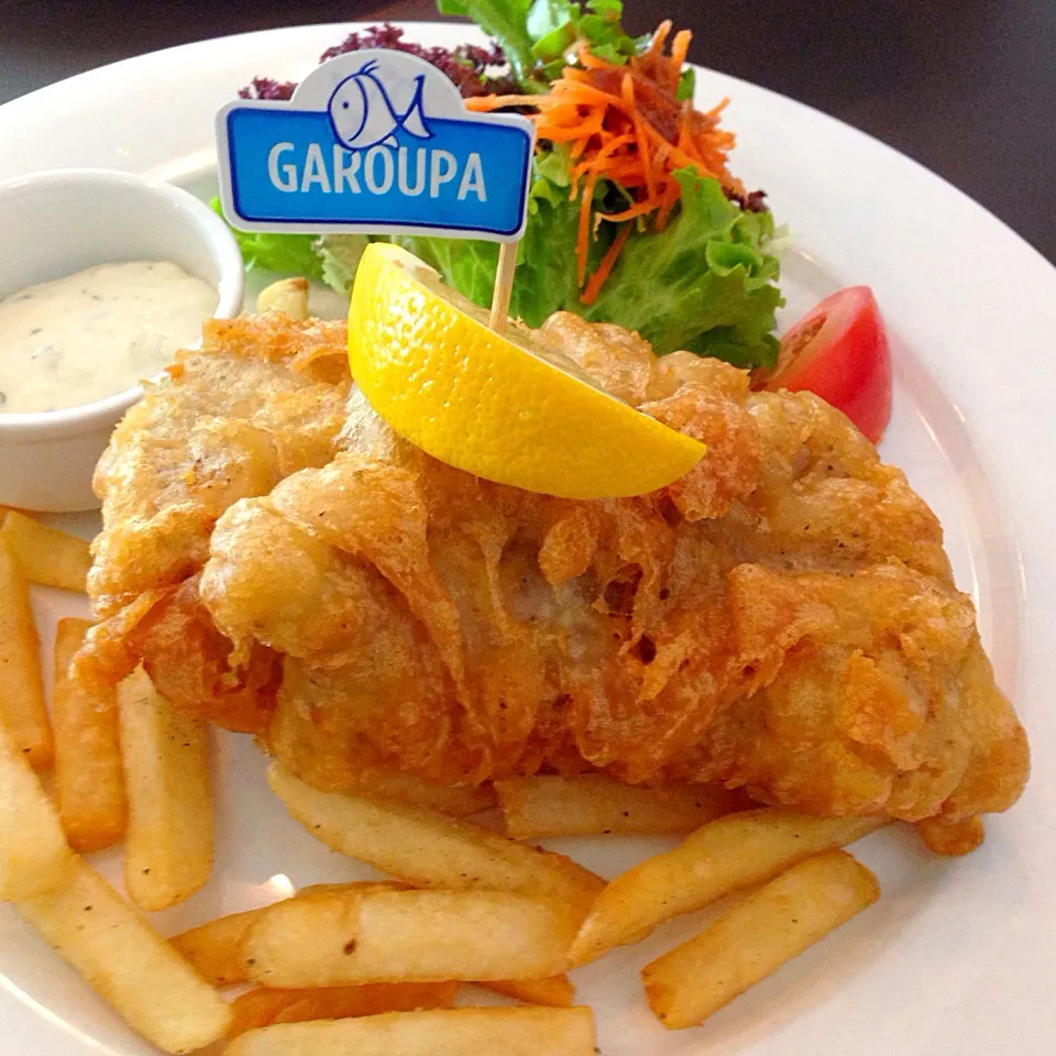 Grouper fish and chips|sgさん