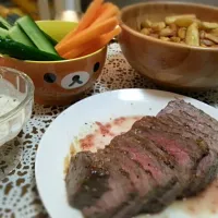 Snapdishの料理写真:homemade #roastbeef and #fries ! amazing|Maikさん