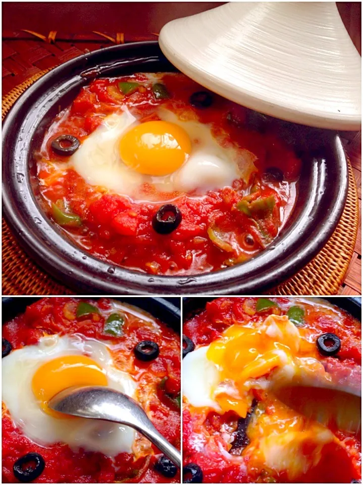 Snapdishの料理写真:Shakshouka🍳شكشوكة [ｼｬｸｼｭｰｶ･卵入り野菜の煮込み]|🌈Ami🍻さん