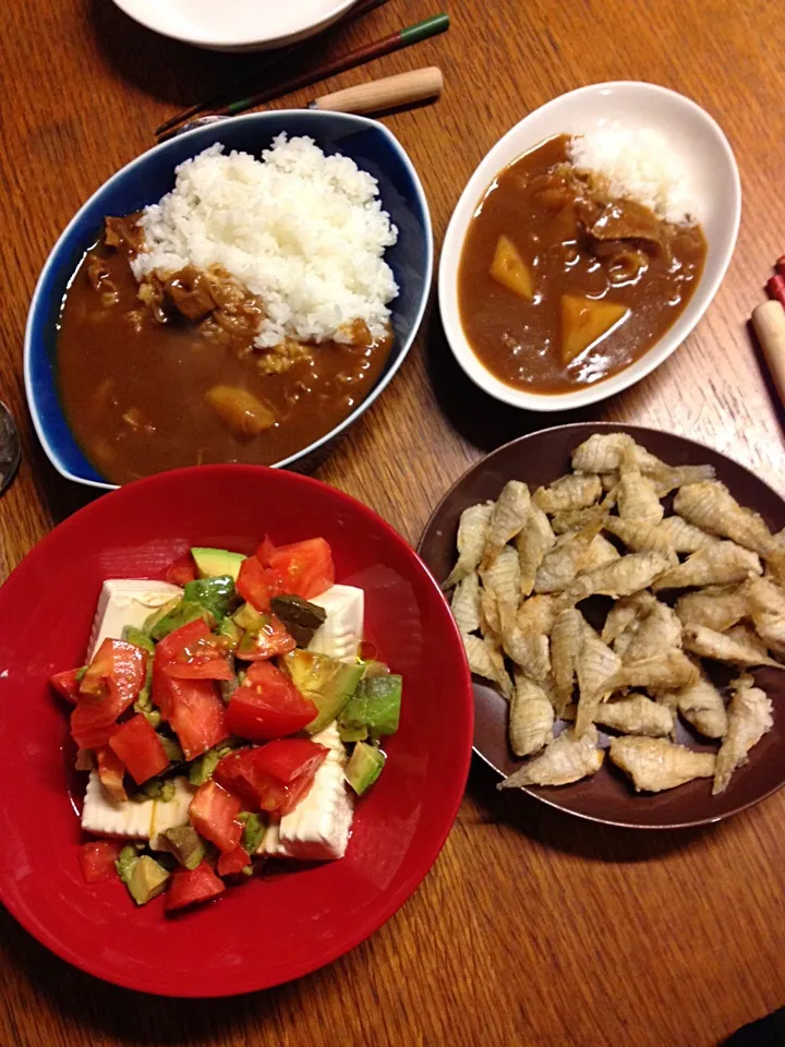 ★カレー★ねぶとのから揚げ★アボカドトマト豆腐|三宅 里美さん