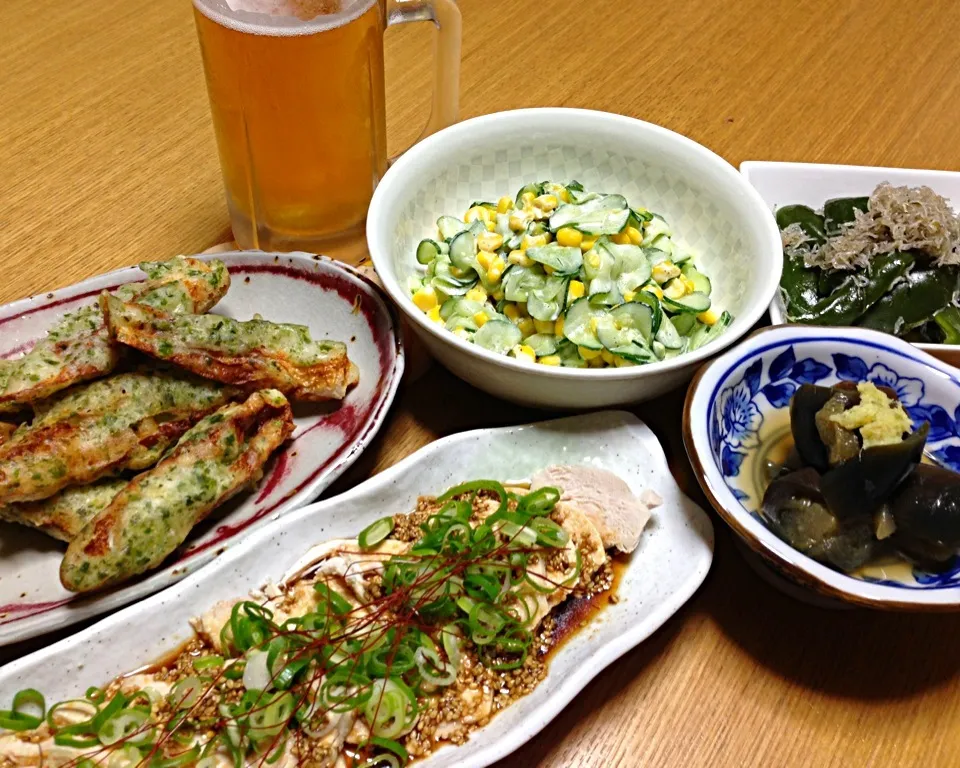 簡単で美味しい本格中華 よだれ鶏(口水鶏)で晩御飯。バレーの後のビールは最高や〜🎶🎶|川上千尋さん