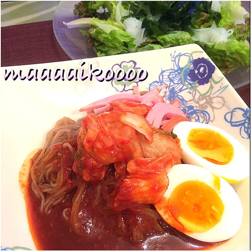 ヒビン冷麺＆蒟蒻わかめサラダ|マイコさん