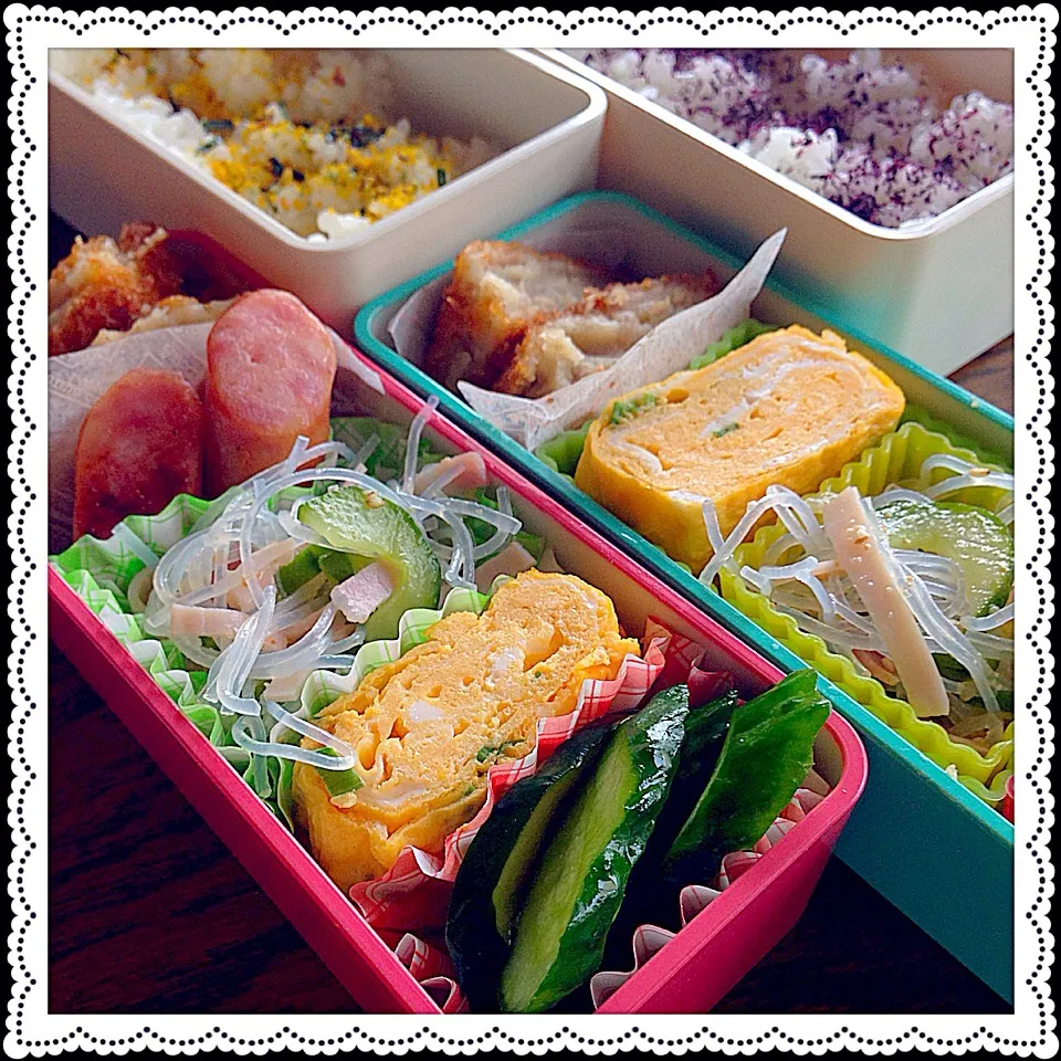 Snapdishの料理写真:'14/7/23  ムスメ弁当|のんさん