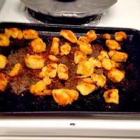 Snapdishの料理写真:Homemade baked chicle nuggets|Tonga Alさん