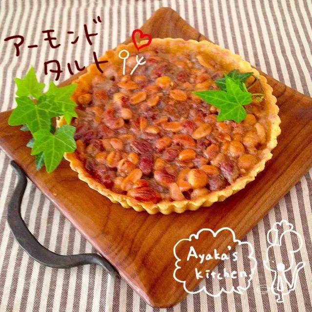 アーモンドキャラメルタルト|Ayaka♡*。さん