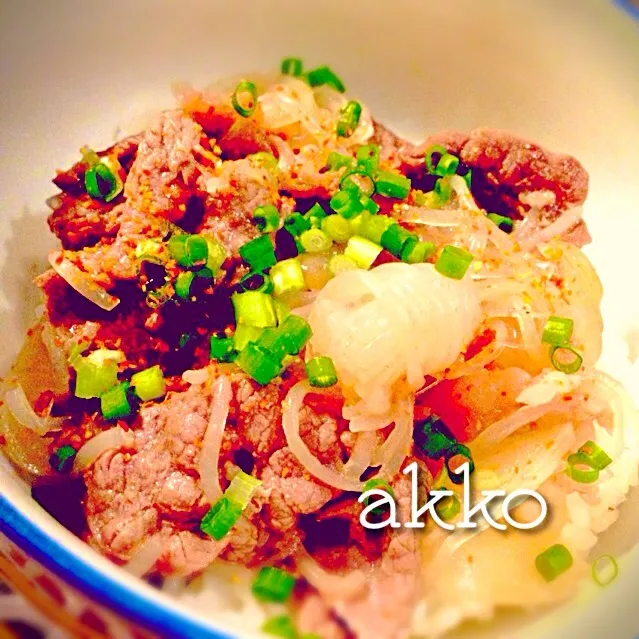 Sho-ko❤さんの料理 Today Dinner is sho-ko作❕美味しい牛丼vs吉野屋の牛丼♪♪♪
～因縁の対決!!!|アキコさん