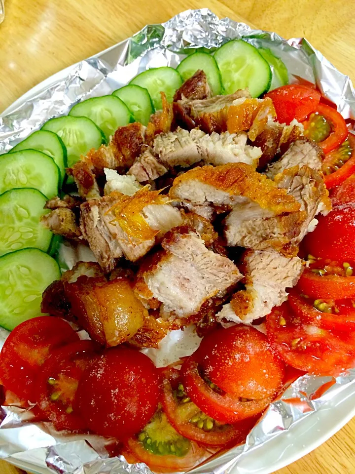 lechon kawali sa olive oil|Rea Chinnieさん